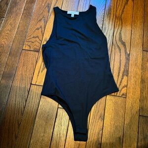 Gaze Black Sleeveless Bodysuit